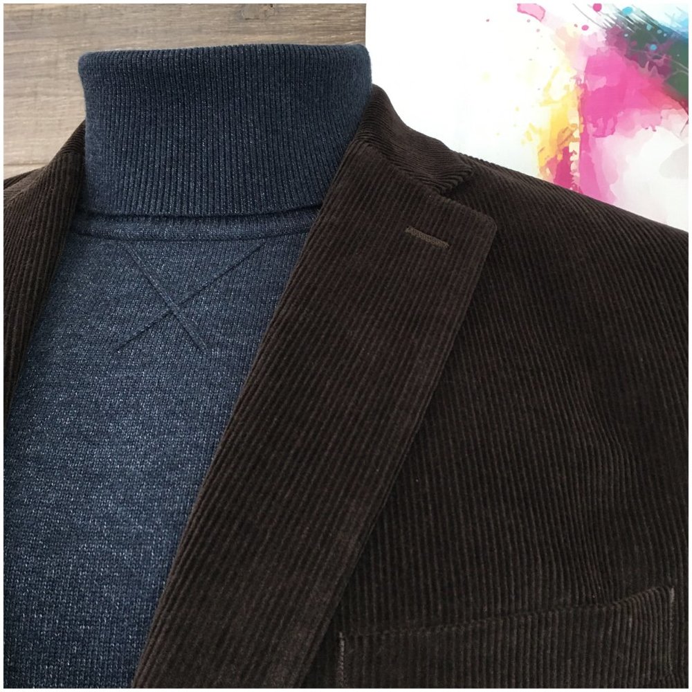 Ralph Lauren Mens Blazer Sport Coat Two Button‎ Corduroy Jacket Size 46R Casual - Picture 4 of 13
